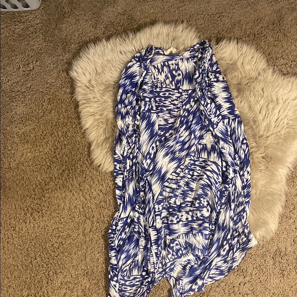 Michael Stars Blue and White Swim Coverup